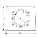 Top view of masonry Anchor Plate