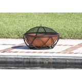 Barzelonia Round Copper Look Fire Pit