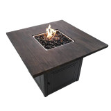 The Benjamin Dual-Heat LP Gas Outdoor Firepit