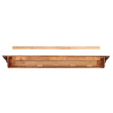 60" Lindon Fireplace Shelf by Pearl Mantels - Cherry Distressed Finish