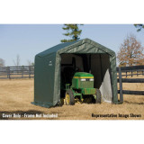 ShelterCoat 10' x  8' Garage With Peak Roof - Green