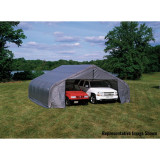 ShelterCoat 22' x 24' Garage With Peak Roof - Gray