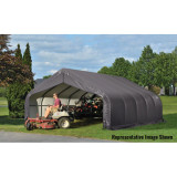 ShelterCoat 18' x 20' Garage With 9.5' Peak Roof - Gray