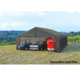 ShelterCoat 28' x 20' Garage With 15.5' Peak Roof - Gray