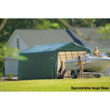 ShelterCoat 13' x  28' Garage With Peak Roof - Green