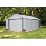 Arrow Murryhill 12' x 10' Steel Storage Garage/Building - Gray