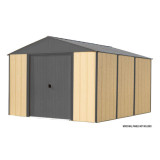 Ironwood 10' x 12' Galvanized Steel Hybrid Shed Kit - Anthracite