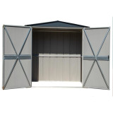 Spacemaker 6' x 3' Patio Shed - Flute Gray and Anthracite