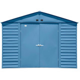 Arrow Select 10' x 12' Steel Storage Shed - Blue Gray