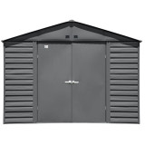 Arrow Select 10' x 12' Steel Storage Shed - Charcoal