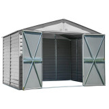 Arrow Select 10' x 8' Steel Storage Shed - Flute Gray