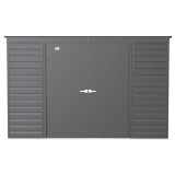 Arrow Select 10' x 4' Steel Storage Shed -  Charcoal