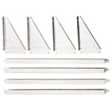 Shelf Kit - Hanger and Silver Brackets