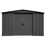 Arrow Classic Steel Storage Shed  10' x 12' - Charcoal