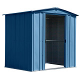 Arrow Classic Steel Storage Shed 6' x 5' -  Blue Gray