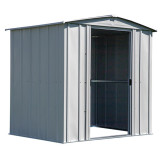 Arrow Classic Steel Storage Shed 6' x 5' -  Flute Gray