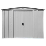 Arrow Classic Steel Storage Shed 8' x 6, Flute Gray