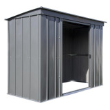 Arrow Classic Steel Storage Shed 8' x 4' -  Charcoal