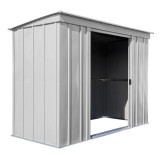 Arrow Classic Steel Storage Shed 8' x 4' -  Flute Gray