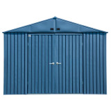 Arrow Elite Steel Storage Shed  10' x 8' Blue Gray