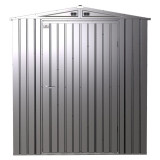 Arrow Elite 6' x 6' Steel Storage Shed - Silver