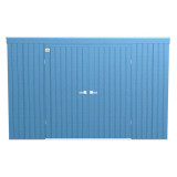 Arrow Elite Steel Storage Shed  10' x 4'  Blue Gray