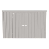 Arrow Elite Steel Storage Shed  10' x 4'  Cool Gray