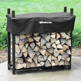 48'' Heavy-Duty Woodhaven Firewood Rack with Cover
