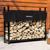 60'' Heavy-Duty Woodhaven Firewood Rack with Cover