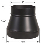 Diagram with measurements of Snap-Lock Black Increaser