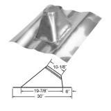8" Selkirk Metal Roof Flashing 2/12 to 6/12 Pitch - 208845