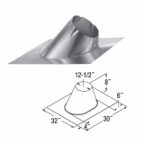 10" DuraTech 0/12 - 6/12 Adjustable Roof Flashing - 10DT-F6