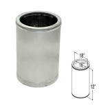 16'' x 12'' DuraTech Galvanized Chimney Pipe - 16DT-12