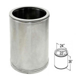 22'' x 36'' DuraTech Stainless Steel Chimney Pipe - 22DT-36SS