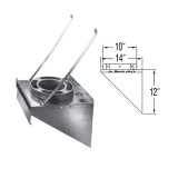 6" DuraPlus Galvanized Tee Support Bracket - 6DP-TSB