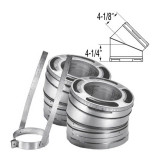 7'' DuraPlus 15 Degree Galvanized Elbow Kit - 7DP-E15