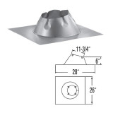 7" DuraPlus 0/12 - 6/12 Roof Flashing - 7DP-F6