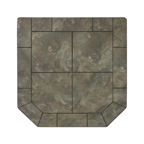 Navajo Nero 48 x 48 Single Cut Corner Hearth Pad