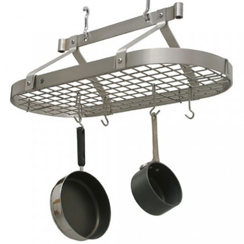 Metal Oval Hanging Pot Rack