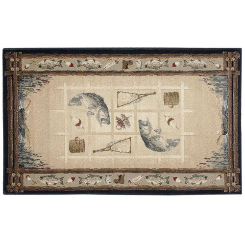 50" High Country The Stream Rectangle Hearth Rug -11057 50" High Country The Stream Rectangle Hearth Rug -11057