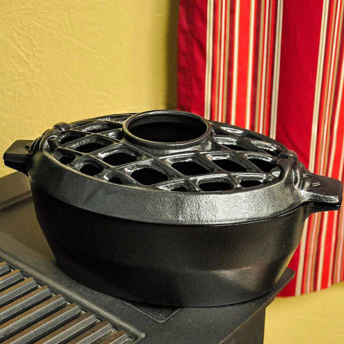 John Wright Company Steamer - 3 qt Black Matte-Lattice