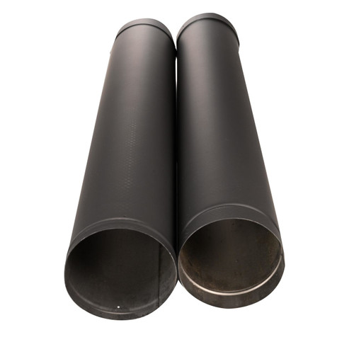 6 HeatFab 38 to 70 Adjustable Black Stovepipe - 2606B