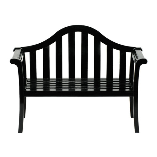 ACHLA Designs 53" Camelback Bench - Gloss Black