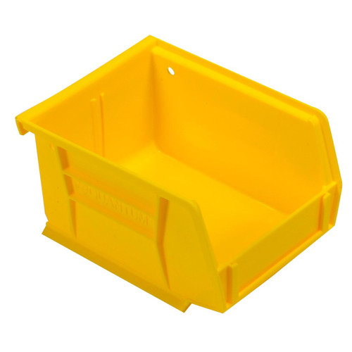 24-Pack, Quantum HD Yellow High Density Stackable Plastic Storage Bin - 4x5x3