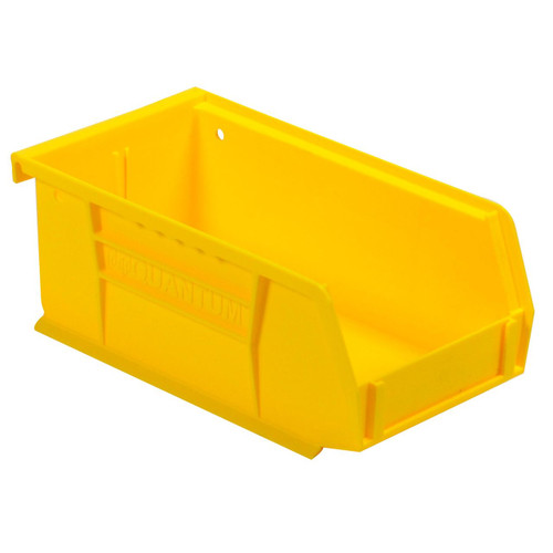Quantum HD High Density Yellow Stackable Plastic Bin 4 x 3 x 7in PB8501 Pack of 24