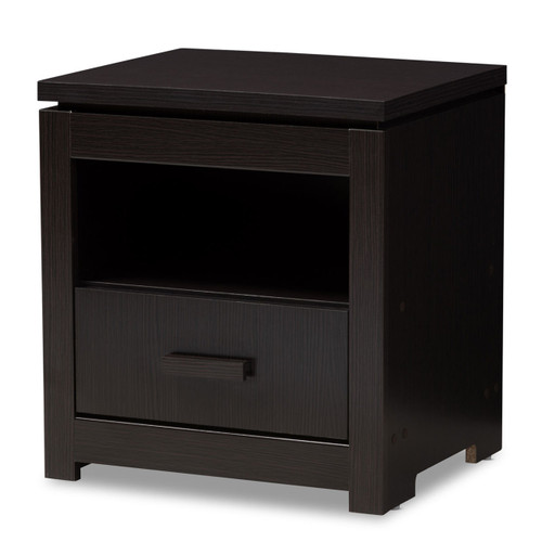 Carine Wenge Brown 2 Drawer Nightst