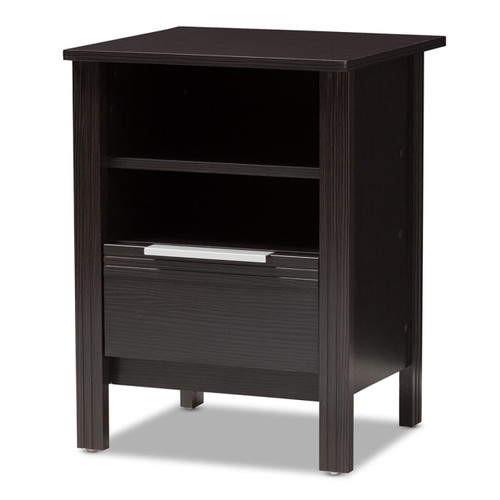 Carine Wenge Brown 2 Drawer Nightst