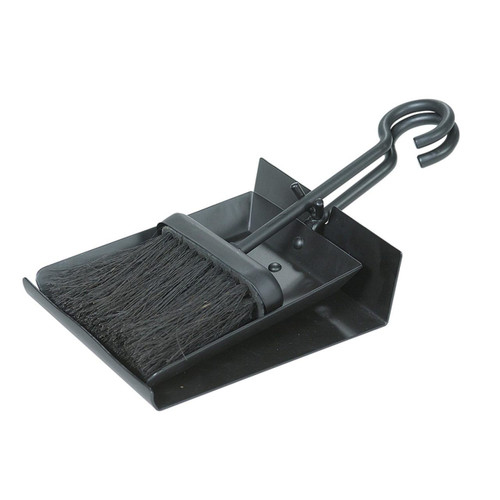 Shovel and Brush Set in Black with Pan