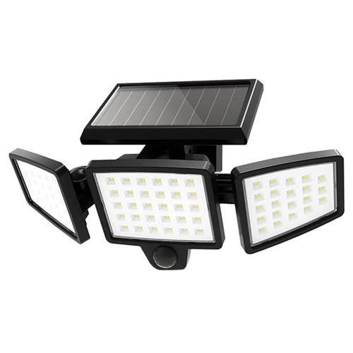 Solar LED 3-Head Security Light - 10W - 1500 Lumens - 5000K - Pinegreen Lighting