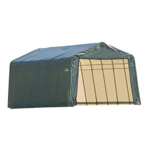 ShelterCoat 12' x  20' Garage With Peak Roof - Green